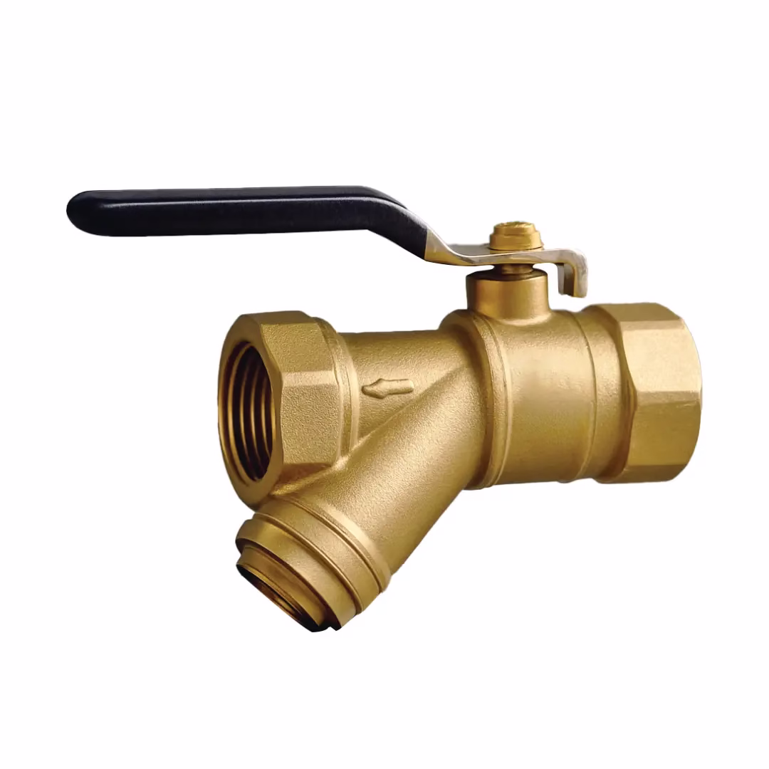 BALL VALVE WITH STRAINER
